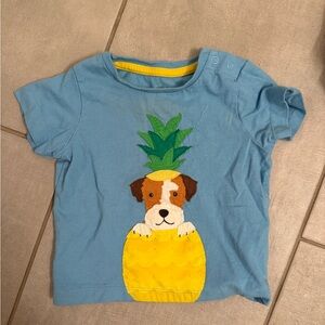 Baby Boden T-Shirt dog and pineapple size 6-12 months